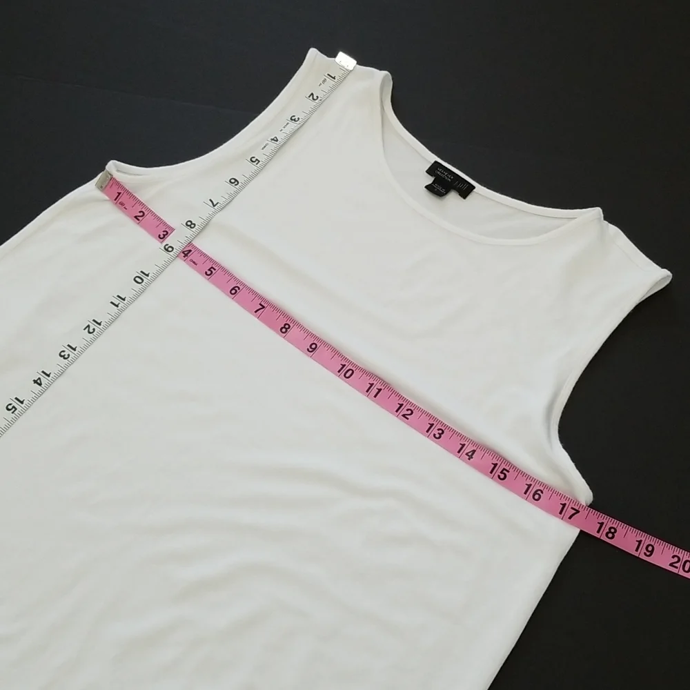 J. Jill Wearever White Tank Top Small - Picture 4 of 8